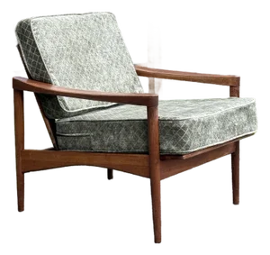 Mid Century Modern Danish Teak Easy Chair Circa 1970s