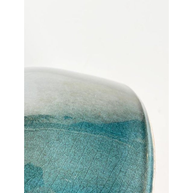 Ceramic Blue Ceramic Table Lamp, France, 1970s For Sale - Image 7 of 11