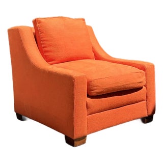 Vintage Ralph Lauren Upholstered Lounge Chair For Sale