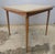 Mid-Century Oak and Pu Leather Top Folding Card Table For Sale In Washington DC - Image 6 of 8