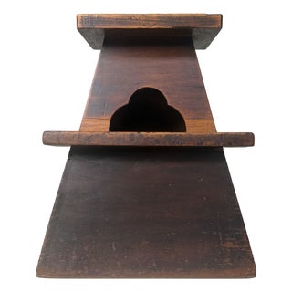 Japanese Minimalist Wooden Fumidai Step Stool, 1910s For Sale