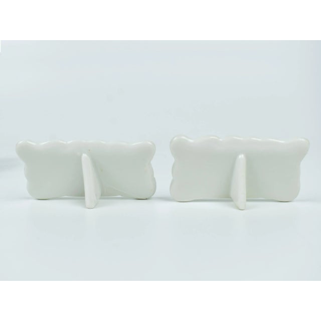 Late 20th Century Vintage Floral Design China Table Setting Name Place Tags- Set of 10 For Sale - Image 4 of 6