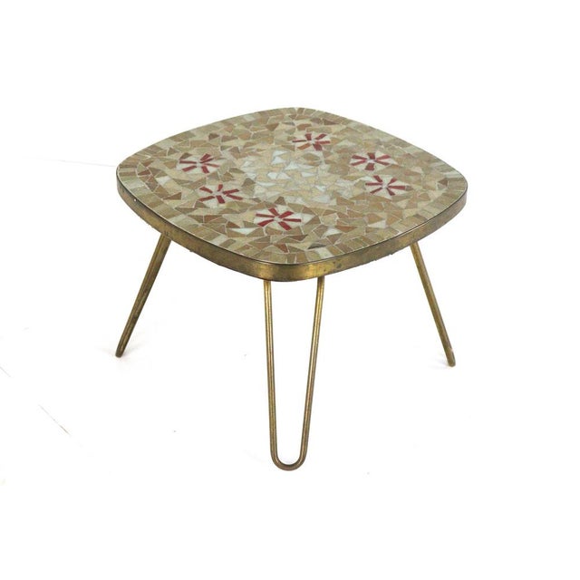Beige Mosaic Plant Table from Ilse Möbel For Sale - Image 8 of 14