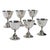 1950s 1950s Set of Six Mid Century Modern Alphonse La Paglia Sterling Silver Wine Goblets For Sale - Image 5 of 15