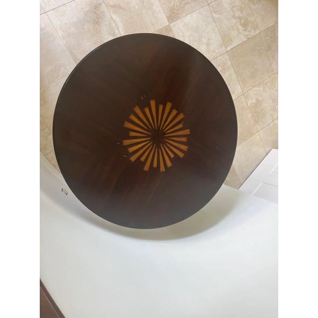 Art Deco Christopher Guy Quattro Sunburst Mahogany Entry Table For Sale - Image 3 of 12