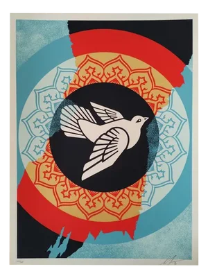 Shepard Fairey (Obey), Peace Dove Holiday, 2020, Silkscreen