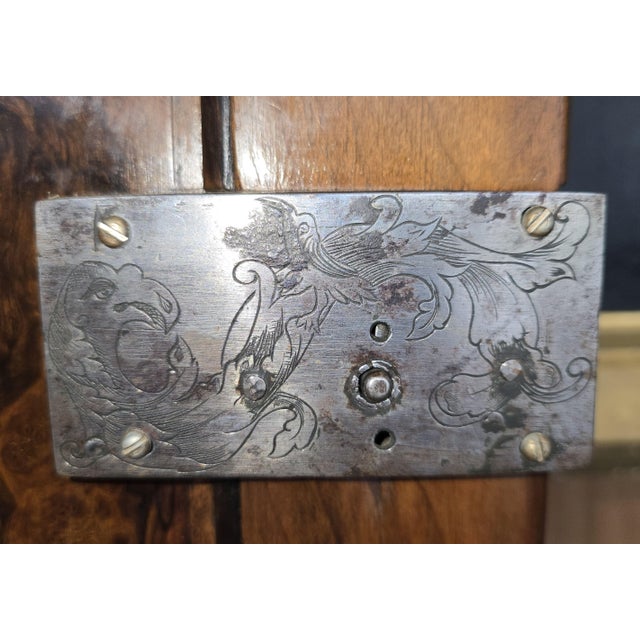 17th Century Burl Walnut Veneer Cabinet Flemish German Low Country For Sale In New York - Image 6 of 17