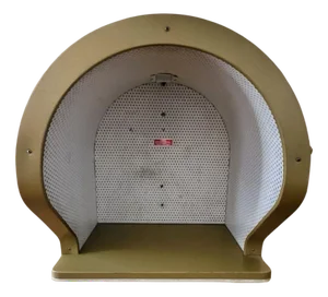 French Soundproofed Phone in Gold Metal from Otelec, 1970