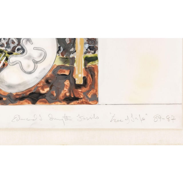 Paper Ned Smyth "Fossils: Tree of Life" Mixed Media For Sale - Image 7 of 10