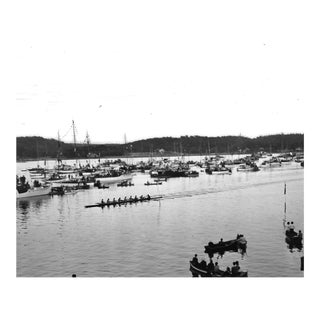 1940 Harvard Crew Rowing Photograph For Sale
