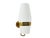 Mid-Century Modern Large Brass and Glass Sconce by Bruno Gatta for Stilnovo, 1959 For Sale - Image 3 of 11