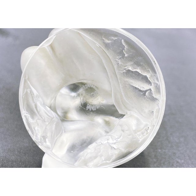 Lady with a Fawn Figurine in Crystal, 1980s For Sale - Image 6 of 15