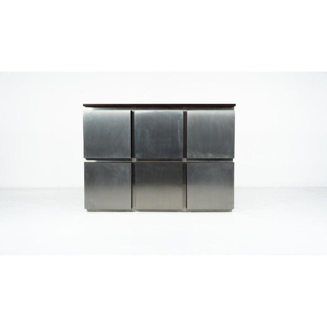 1970s Mid-Century Modern Shelve in Wood and Metal from Acerbis, Italy, 1970s For Sale - Image 5 of 14