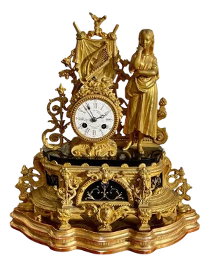 Bronze Samac Clock, 1890s