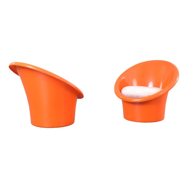 Skopa Lounge Chairs by Ole Gjerløv-Knudsen and Torben Lind for Ikea, 1970s, Set of 2 For Sale