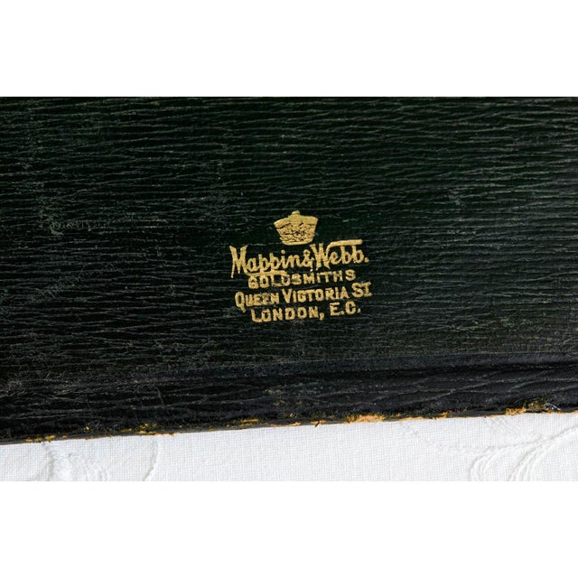 Silver Rare 19th C. Mappin & Webb Sterling Silver Cherub Leather Folio For Sale - Image 8 of 9