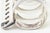 Vintage Sculptural Silver Plate Napkin Rings by Nathalie Du Pasquier for Bodum, Set of 6 For Sale - Image 9 of 12