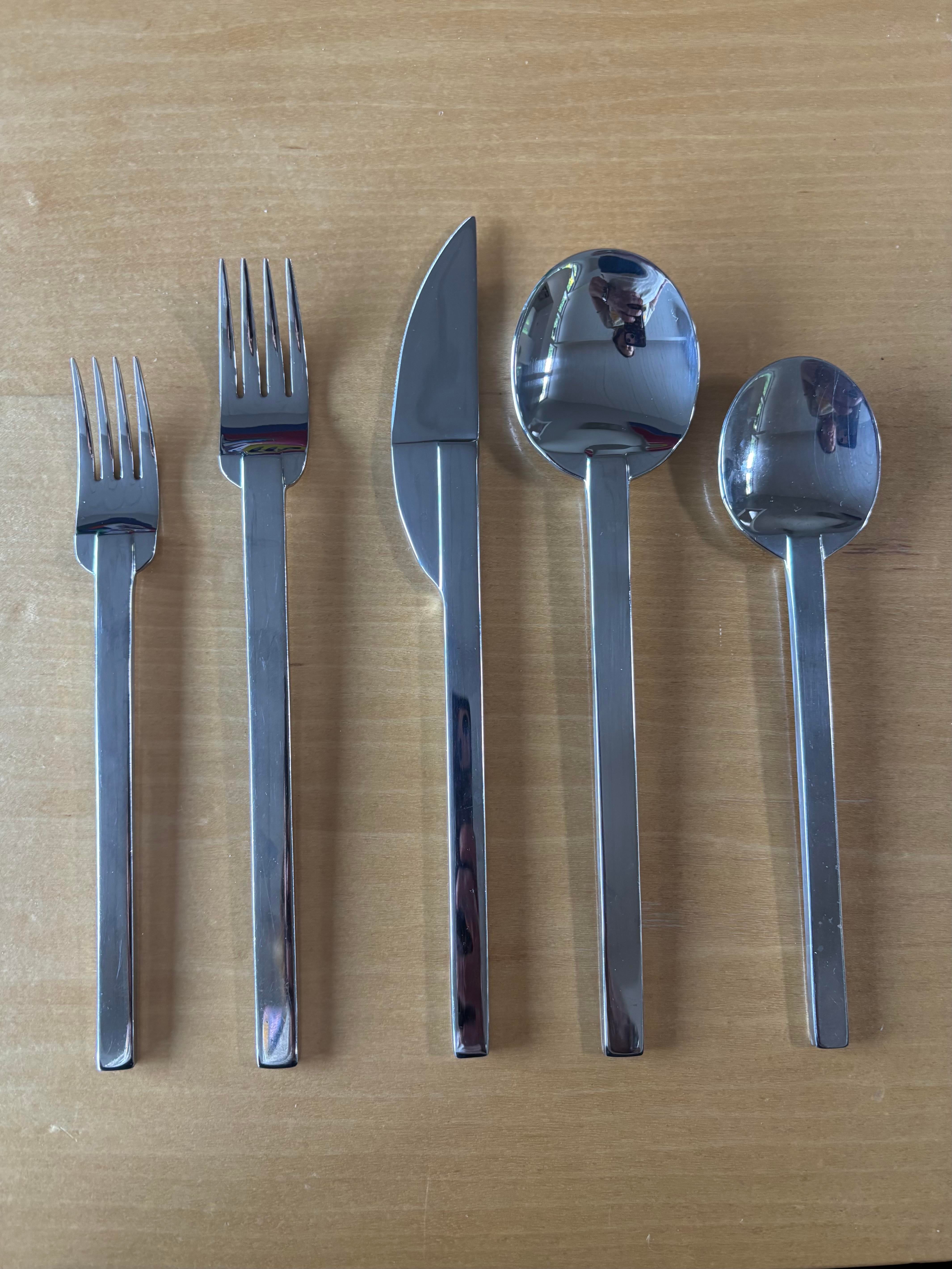1980s 68-Piece Boda Nova Stockholm Stainless Steel Flatware