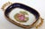 French Country Limoges France Dish in Royal Blue with Fragonard Couple and Fine Gold Metal Trim For Sale - Image 3 of 17