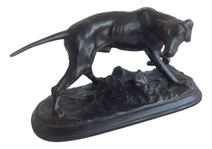 Pointer Dog, 1920s-1940s, Bronze
