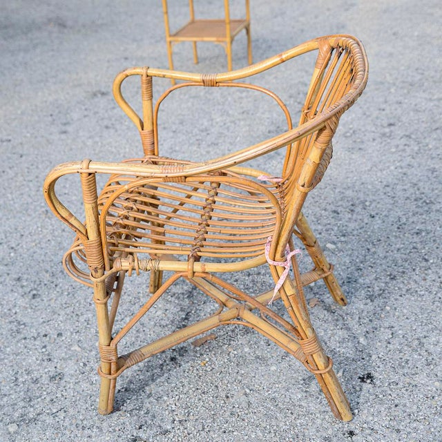 Italian Bamboo Chair, 1970 For Sale - Image 13 of 18