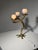 Sculptural Bronze Table Lamp with Opaline Glass Shades For Sale - Image 6 of 6