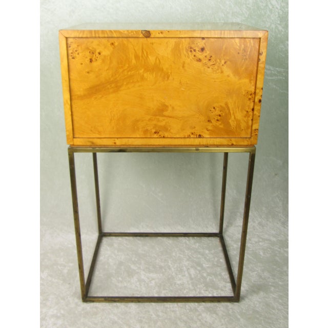 Mid 20th Century Milo Baughman Style Small 3 Drawer Jewelry Chest For Sale - Image 6 of 18