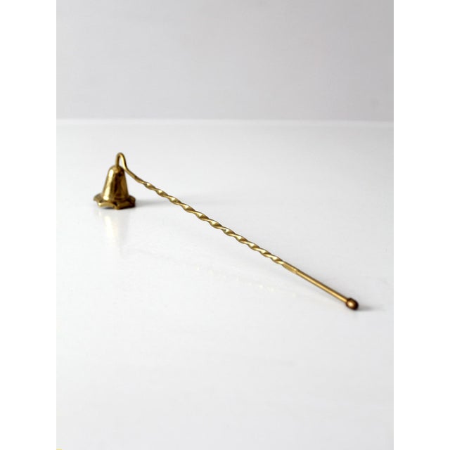 Brass Vintage Brass Candle Snuffer With Twisted Handle For Sale - Image 8 of 12
