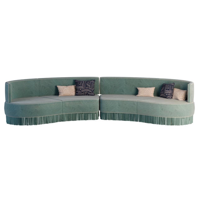 Margret Sofa (Fringes) by Ottiu For Sale - Image 4 of 12