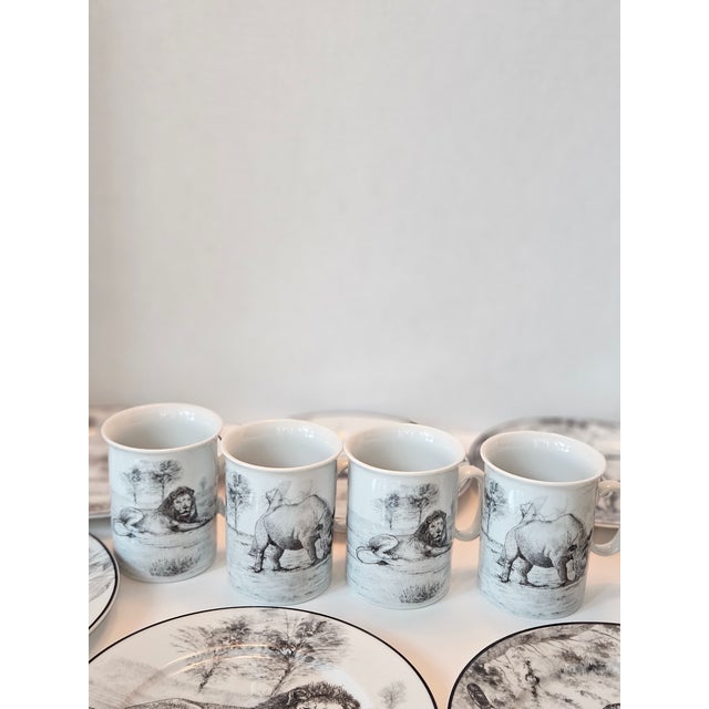 Late 20th Century Dessert Dishes an Four Mugs From the "Africa Nera" by Henrietta Set of Six - 11 pcs For Sale - Image 9 of 11