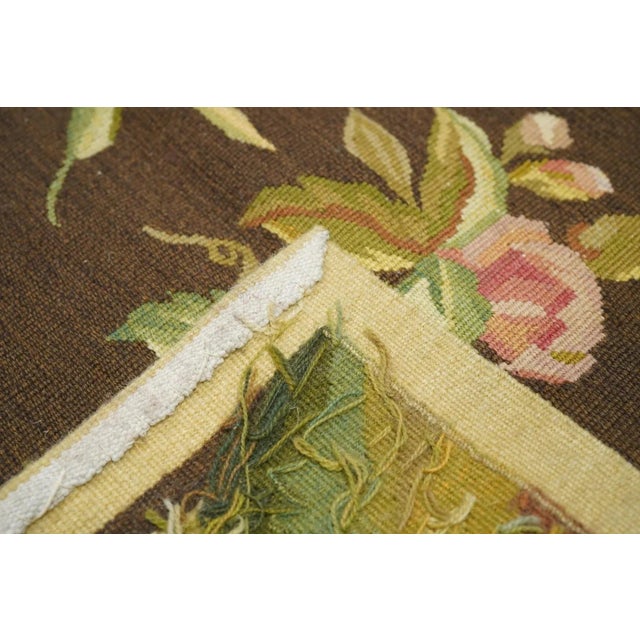 Textile Aubusson Rug 9' X 12' For Sale - Image 7 of 8
