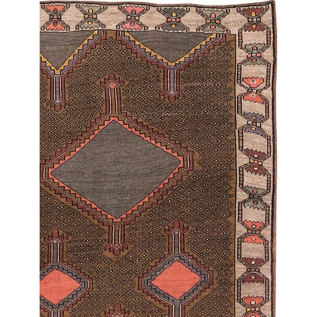 Tribal Galerie Shabab Collection Mid-20th Century Turkish Anatolian Room Size Carpet For Sale - Image 3 of 10