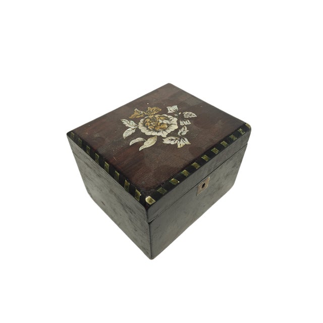 1920s German Art Nouveau Box with Marquetry, 1900s For Sale - Image 5 of 18