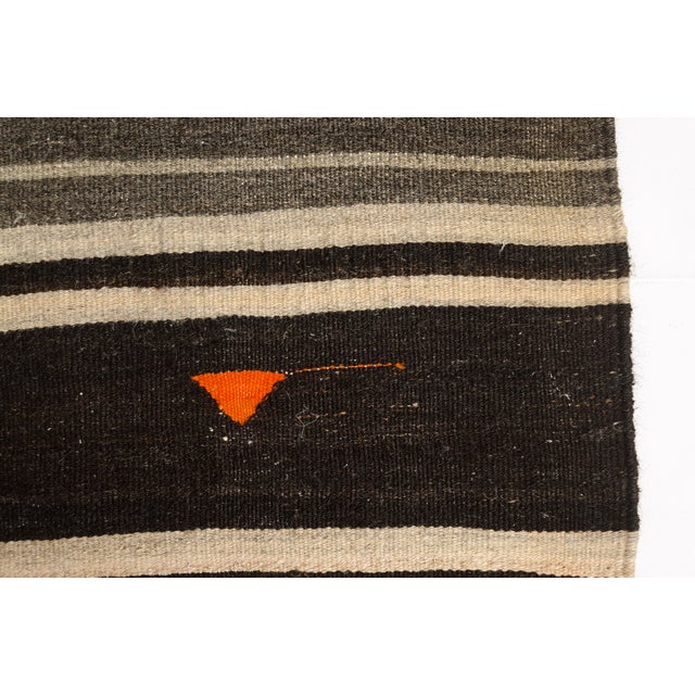 Stripe Handwoven Antique Kilim Runner For Sale - Image 6 of 10
