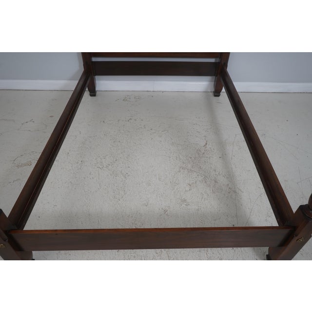 Harden Cherry Queen Size Rice Carved Poster Bed For Sale In Philadelphia - Image 6 of 16