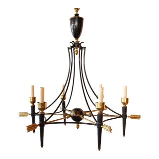 French 1940s Empire Style Chandelier by Maison Jansen For Sale