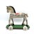 1940s Vintage Wooden Horse on Rolling Board, 1930s For Sale - Image 5 of 15