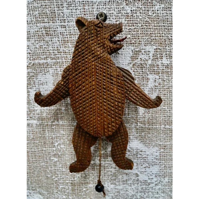 Brown Antique Black Forest Dancing Bear For Sale - Image 8 of 8