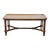 Altavista Lane Bookmatched Walnut Asian Inspired Faux Bamboo 42" Accent Coffee Table 4283 For Sale