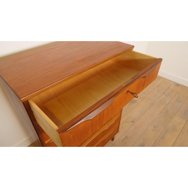 Vintage Danish Chest of Drawers in Teak attributed to Klaus Okholm For Sale - Image 10 of 12