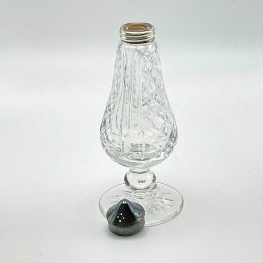 1990s Waterford Crystal “Glengariff” Pattern Salt and Pepper Shakers 6" (Never Used) For Sale - Image 10 of 18