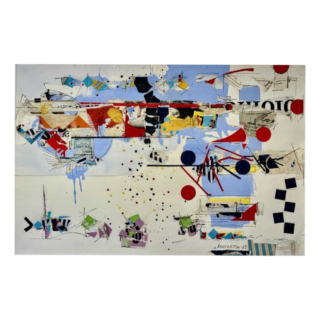 Sam Middleton, Como 88, Mixed Media Collage on Paper For Sale