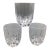 Mikasa Apollo Double Old Fashioned Crystal Whiskey/Bourbon Glasses-Set of 3 For Sale