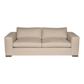 Moss Home Hov Sofa 108", Safari Oatmeal For Sale
