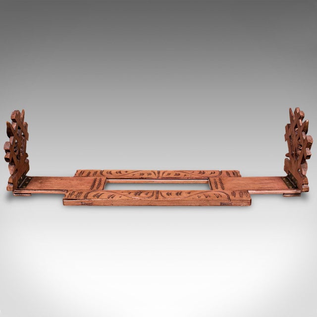 Vintage Extending Book Slide, Anglo Indian, Teak, Novel Stand, Art Deco, c.1930 For Sale - Image 6 of 10