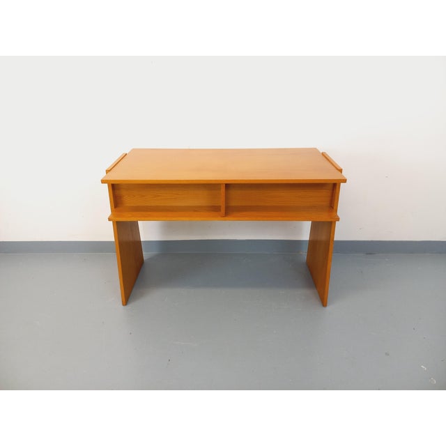 Vintage Double-Sided Trapezoidal Desk in Oak, 1960s For Sale - Image 14 of 18