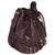 Contemporary Bordeaux Smooth Calfskin Medium Rider Bucket Bag For Sale - Image 3 of 9