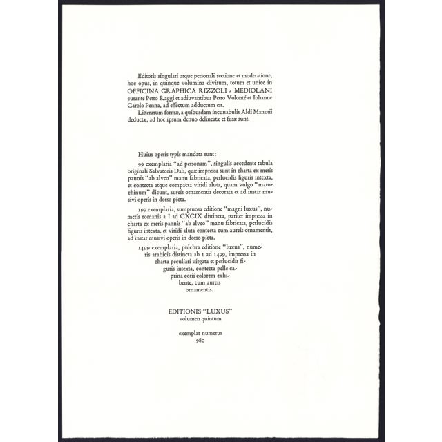 1967 Salvador Dalí Biblia Sacra Lithograph "Turris Babel" (Tower of Babel) For Sale - Image 10 of 11