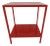 Late 20th Century Mid-Century Modern in the Manner of Baldwin Red Side Table For Sale
