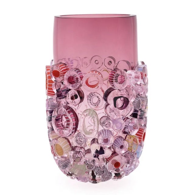 ‘Bright Field' is a unique sculptural glass vase by the German artist, Sabine Lintzen. Represented and sold by acclaimed...